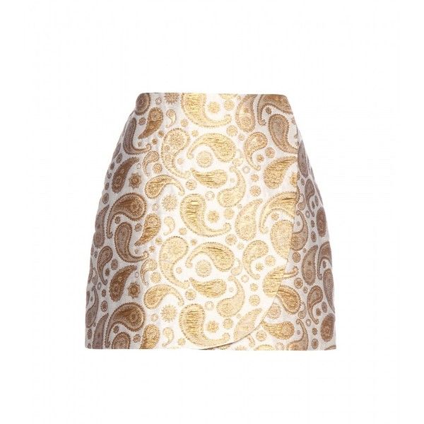 Beth Paisley Brocade Mini Skirt