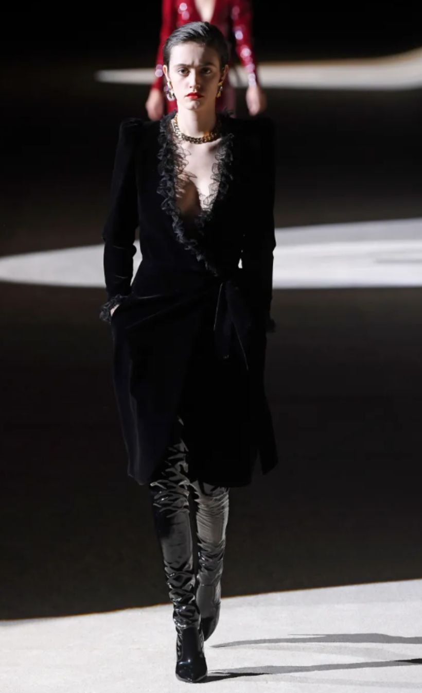 Robe Velours Cupro Noir