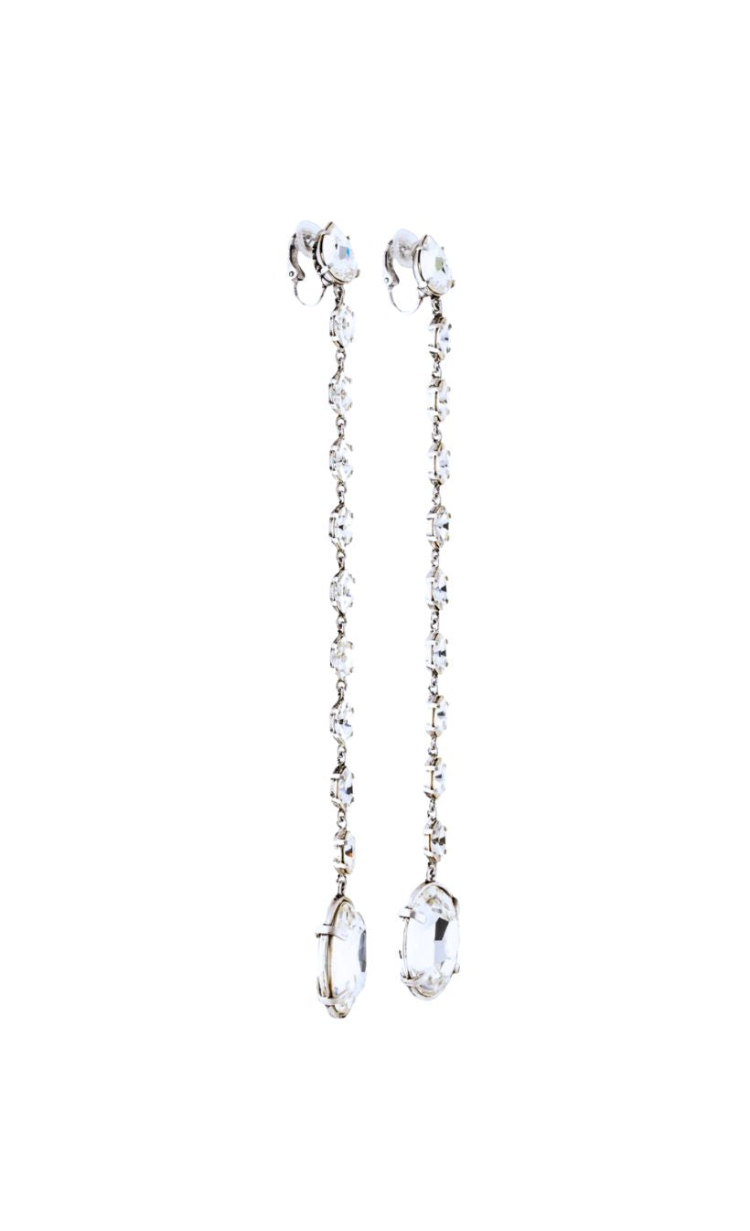 Crystal Long Drop Earrings