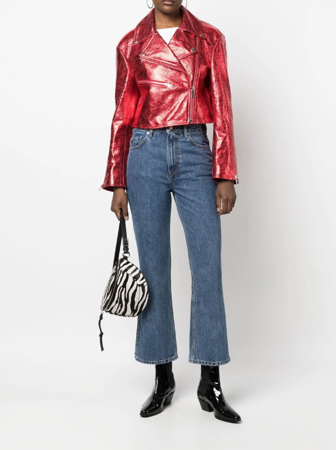 Mars Red Leather Jacket