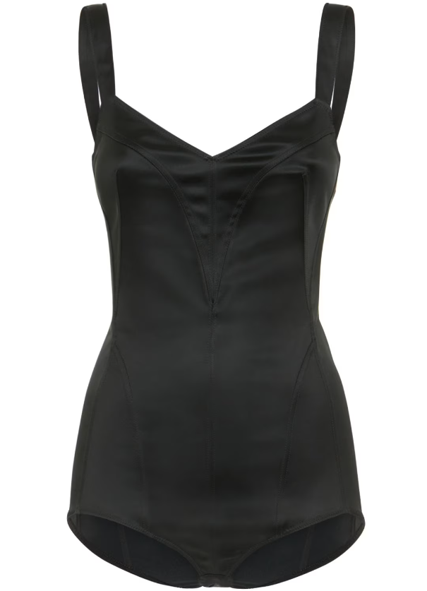 Satin Guipure Bodysuit