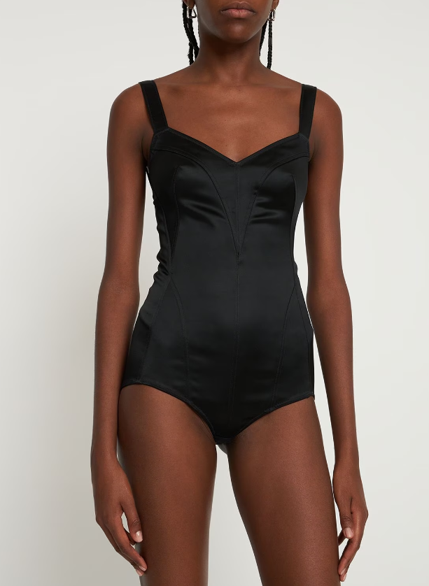Satin Guipure Bodysuit
