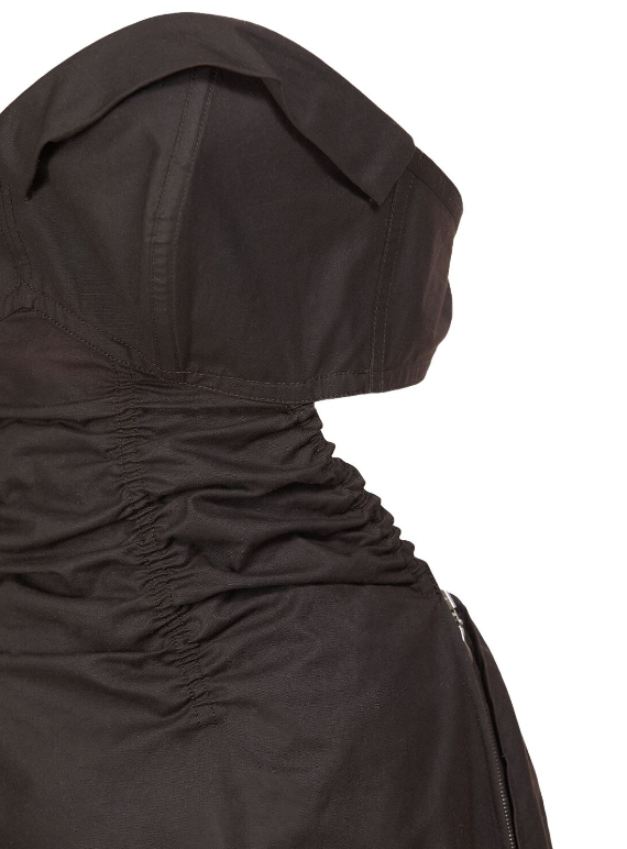 Waxed Cotton Cutout Corset Body