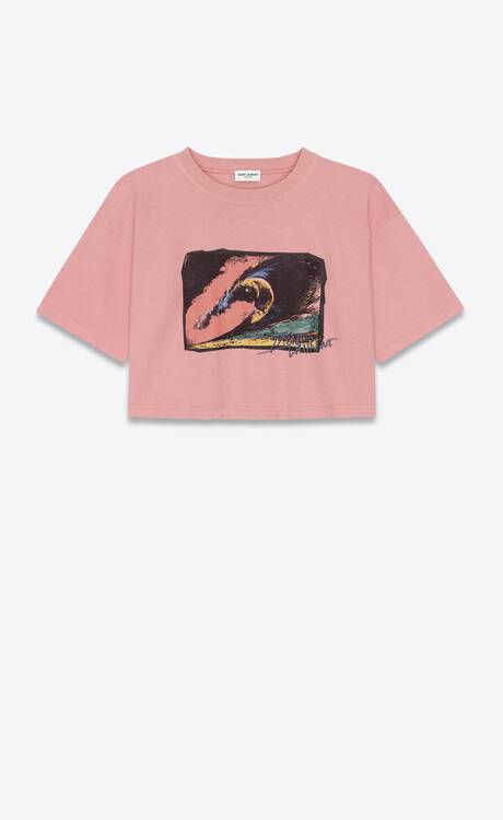 Surf Cropped Pink T-shirt
