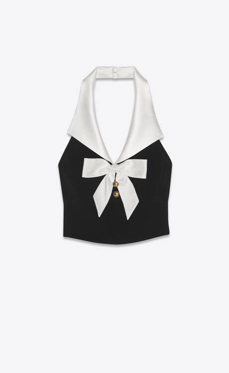Sablé Saint Laurent Backless Top