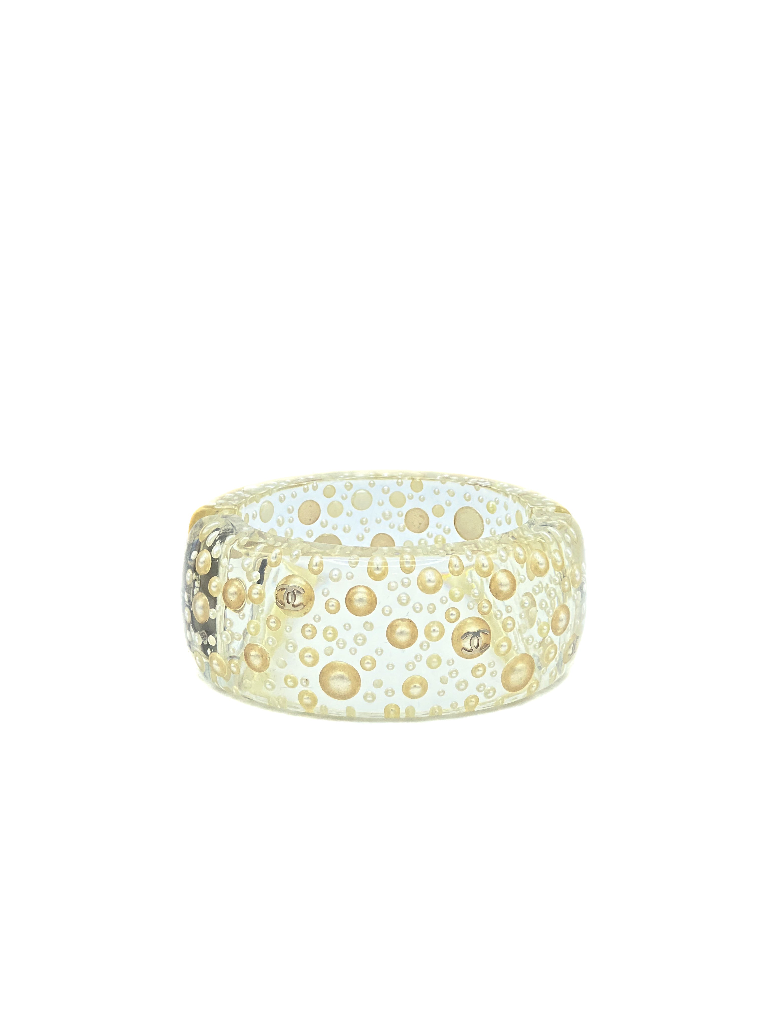 Pearl Lucite Bracelet