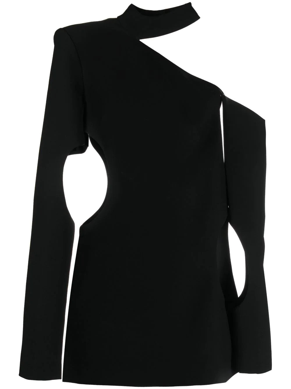 Cut-Out Asymmetric Mini Dress