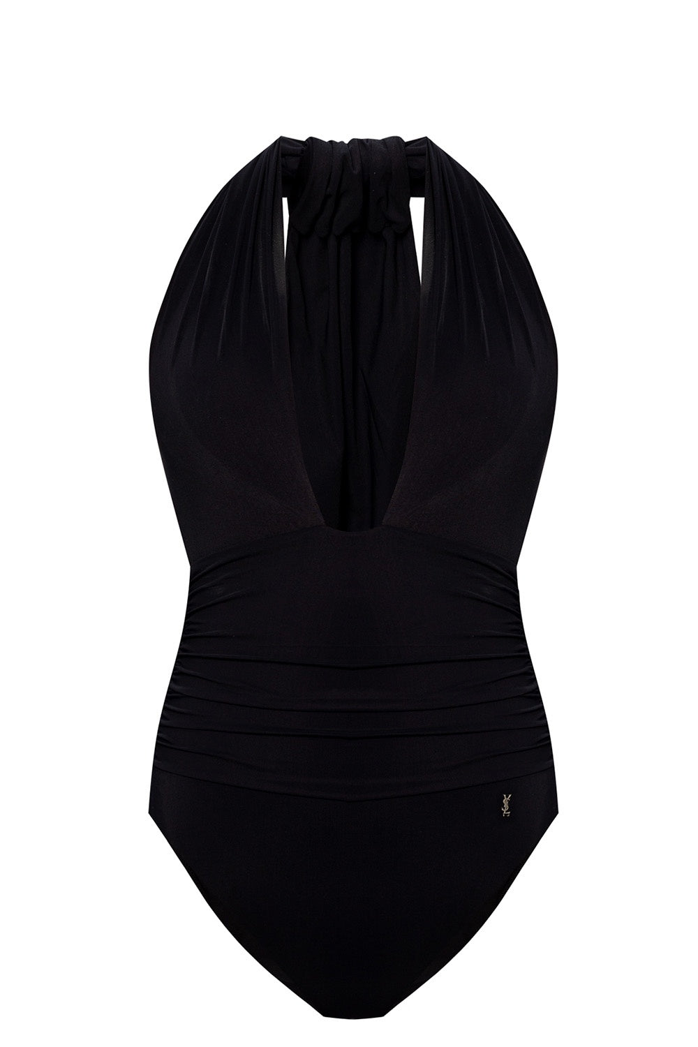 Maillot Drape One Shoulder Jersey Maillot De Bain Leger Noir