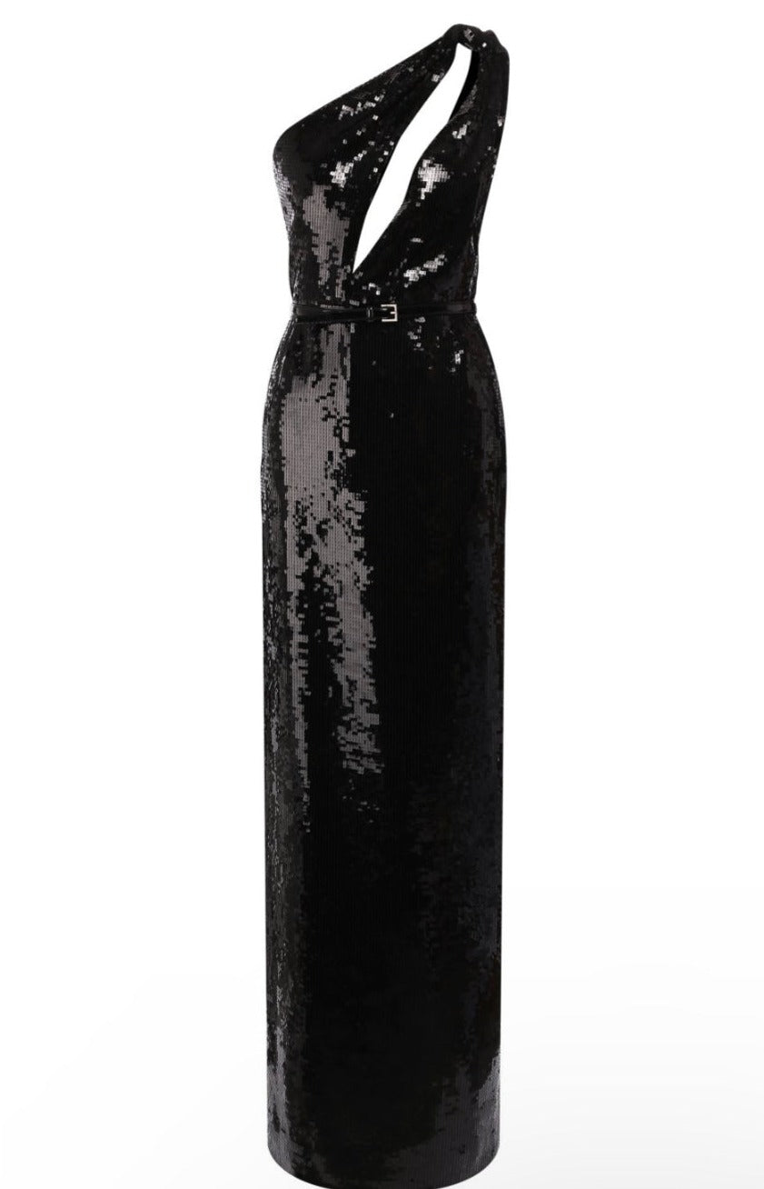 Robe Sable Saint Laurent Black Dress