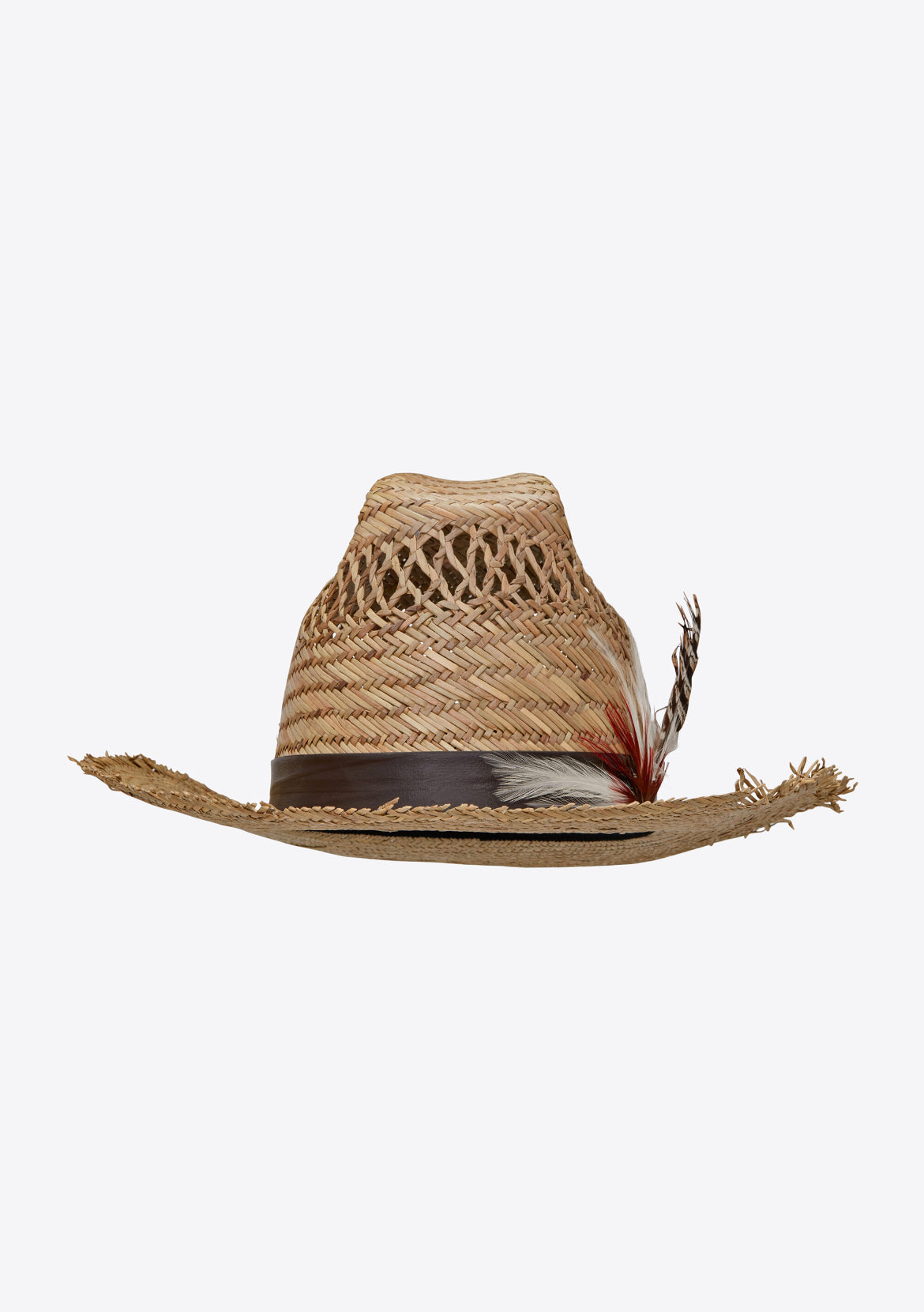Chapeau Fibra Naturale Piuma San/Dark Hat