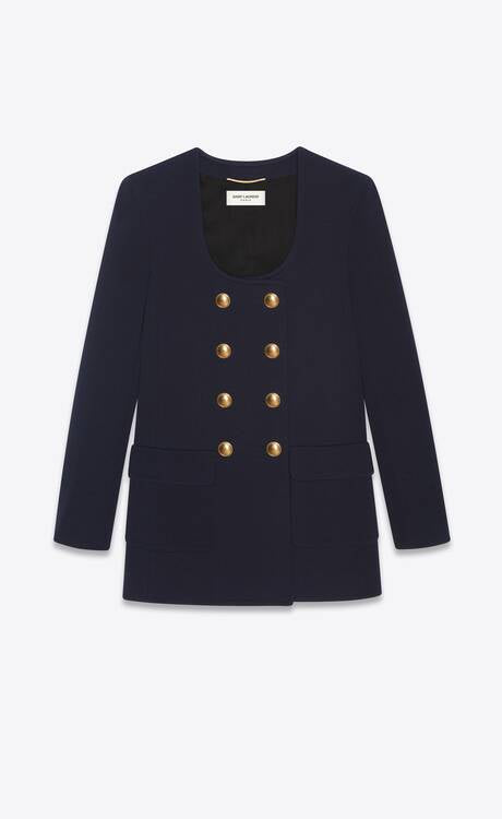 Jersey Compact De Laine Marine